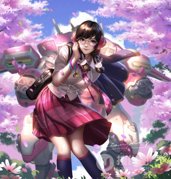 二次元高清动漫女生或游戏女生人物CG插画图片图集