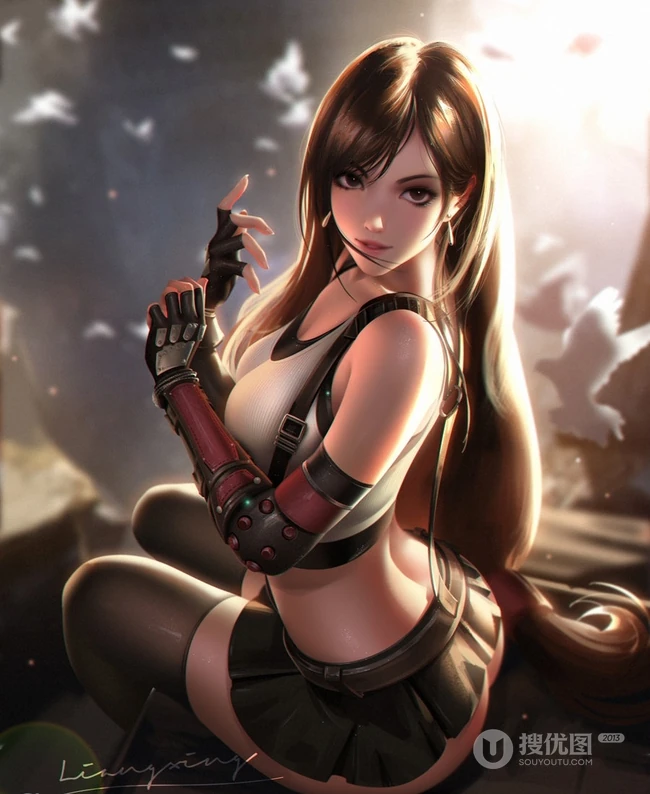 二次元高清动漫女生或游戏女生人物CG插画图片图集
