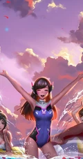 二次元高清动漫女生或游戏女生人物CG插画图片图集