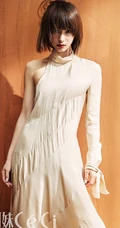 ​短发王子文时尚杂志写真大片，不同穿衣风格诠释不一样的女性魅力