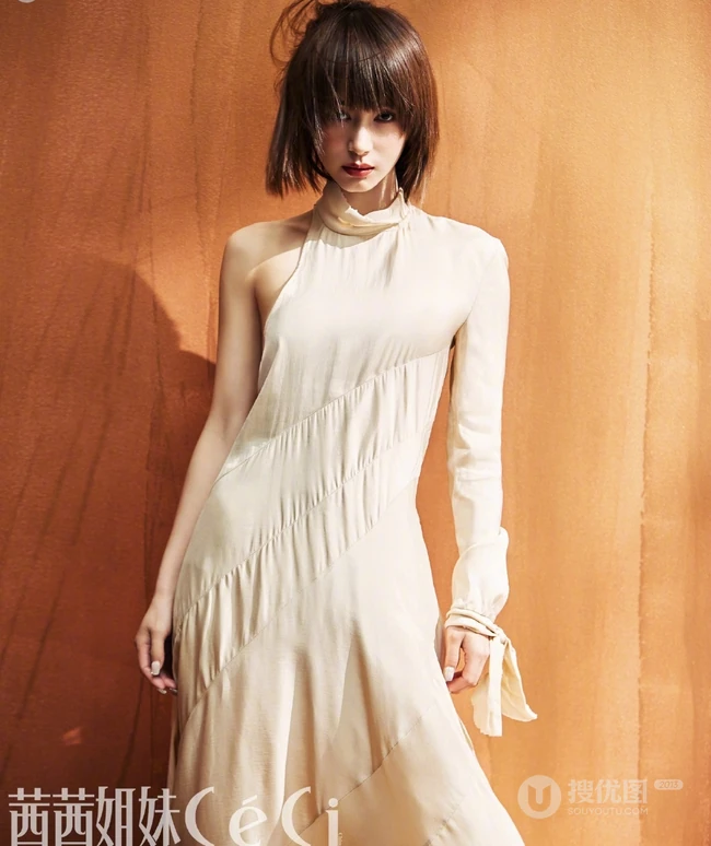 ​短发王子文时尚杂志写真大片，不同穿衣风格诠释不一样的女性魅力