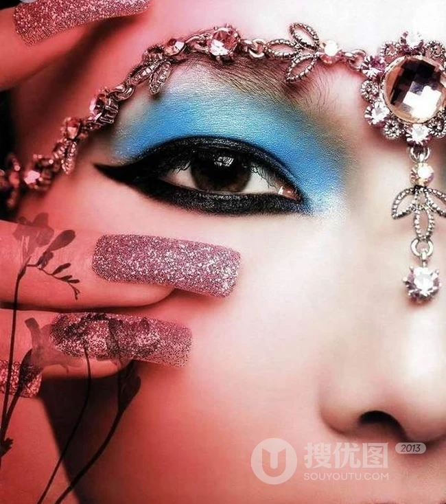 精致女人和饰品，令人叹为观止的女性脸部饰品创意美图