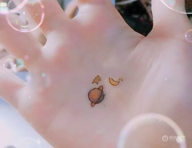 掌心里的温柔，手掌刺青纹身图案，愿大家被温柔以待 第6张