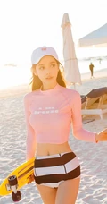 韩国气质女生模特孙允珠运动装系列一展匀称身形写真图集