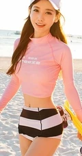 韩国气质女生模特孙允珠运动装系列一展匀称身形写真图集