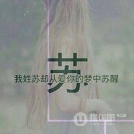 苏姓头像，带苏字好看的苏姓文字头像图片