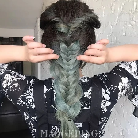 鱼骨辫的编法图片，有尝试过三股鱼骨辫吗？