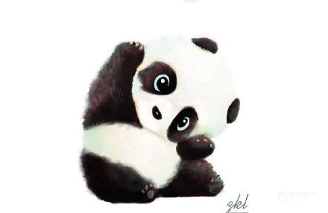 熊猫纹身图案，超级可爱萌的国宝熊猫纹身图案和手稿 第6张
