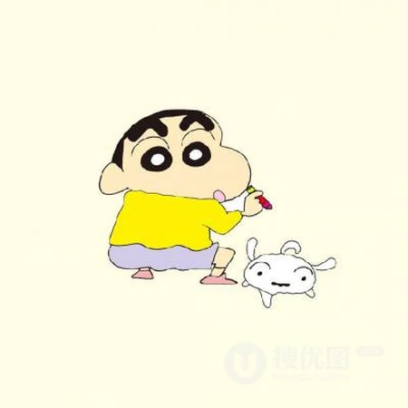 什么你说什么？呆萌搞怪的蜡笔小新一家人高清卡通人物头像