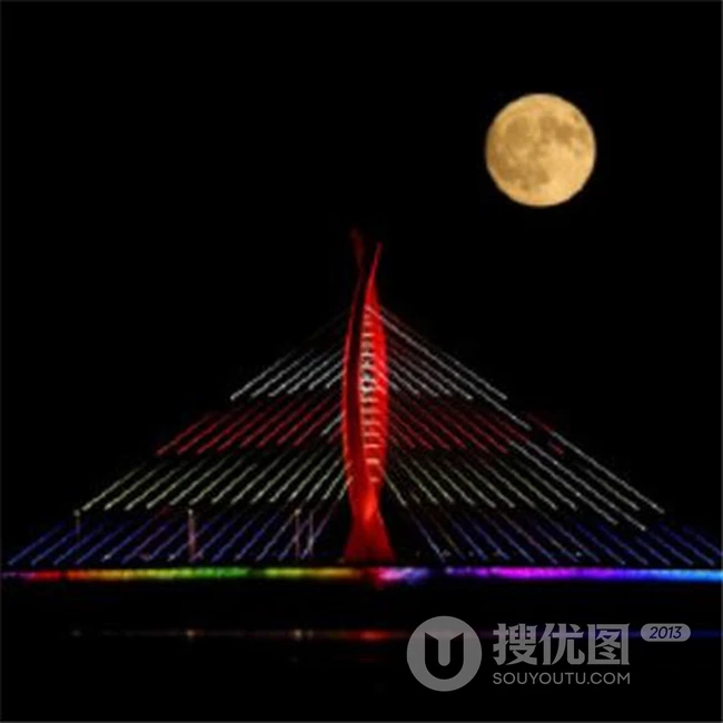 中秋月亮图片，高挂天上圆又亮的明月唯美意境图片 第8张