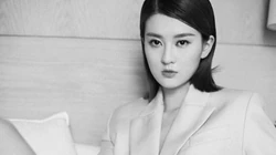 乔欣清新中短发发型气质性感优雅写真壁纸图片