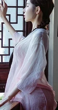 古装女生姚梦琪复古风庭园院落深闺室内唯美写真图片