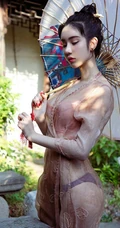 古装女生姚梦琪复古风庭园院落深闺室内唯美写真图片