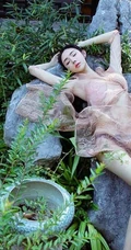 古装女生姚梦琪复古风庭园院落深闺室内唯美写真图片