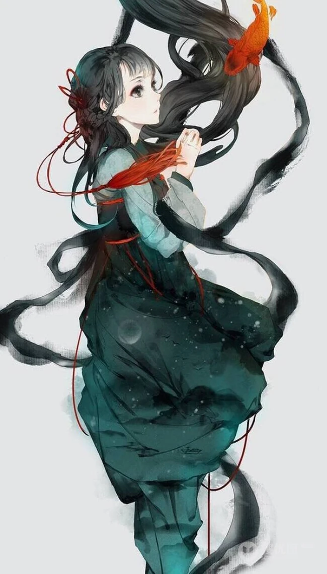 二次元世界里超美超好看的动漫女生及场景杂图集
