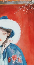 古风，古典，古香，古色的手绘美人图素材图集