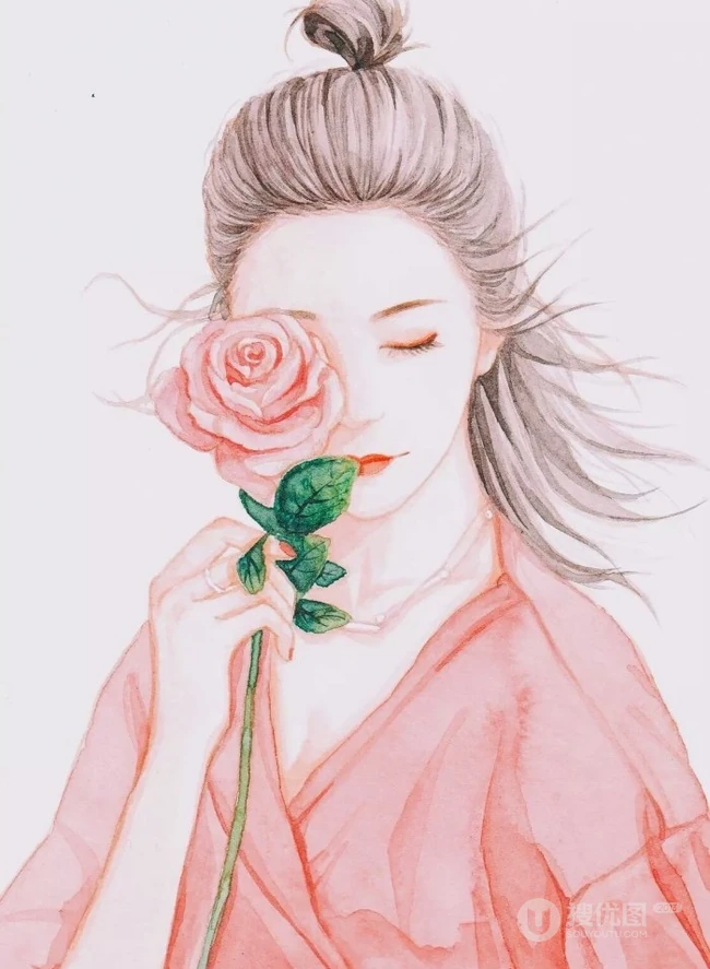 古风，古典，古香，古色的手绘美人图素材图集