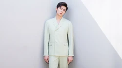 西装帅哥张铭恩清新养眼西服套装写真壁纸图片