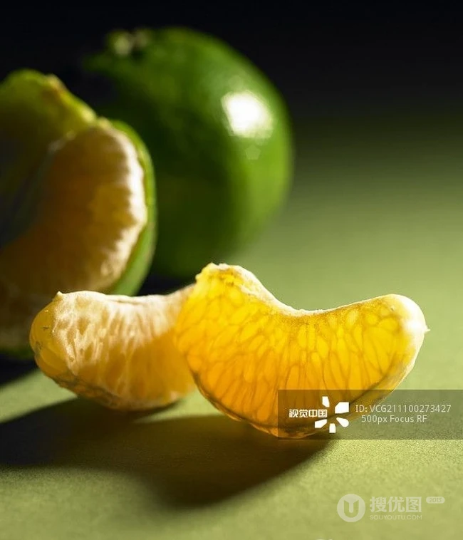 橘子图片，高清好看的青橘，红橘果实果肉图片 第1张