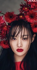 郑爽暗黑风格杂志写真图片，造型服饰妆容多变夸张很非主流
