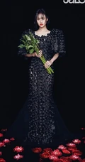 郑爽暗黑风格杂志写真图片，造型服饰妆容多变夸张很非主流