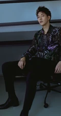 男歌手卜凡酷帅衬衫黑裤写真图片