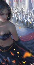 女生武士骑士，wlop大神动漫女生武士图片作品