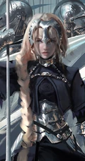 女生武士骑士，wlop大神动漫女生武士图片作品
