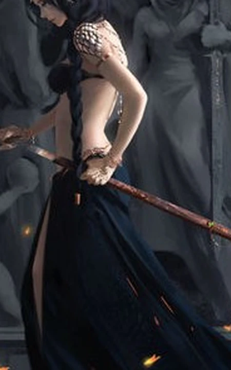 女生武士骑士，wlop大神动漫女生武士图片作品