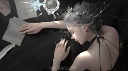 唯美霸气性感动漫美女壁纸图片，国内画师wlop（鬼刀）大神作品