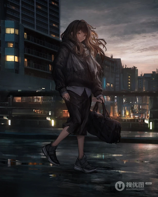 动漫短裤，短裙，袜装少女CG人物插画日常生活图集