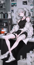 动漫短裤，短裙，袜装少女CG人物插画日常生活图集