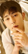 单眼皮帅哥邓伦帅气白衬衫着装高清写真图片