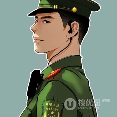 帅气兵哥哥，军人，当兵小哥酷帅霸气男生好看动漫头像