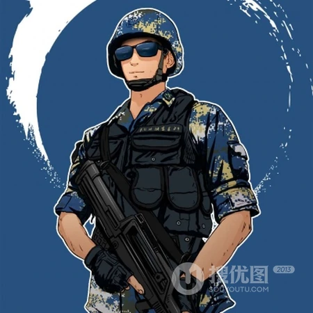 帅气兵哥哥，军人，当兵小哥酷帅霸气男生好看动漫头像