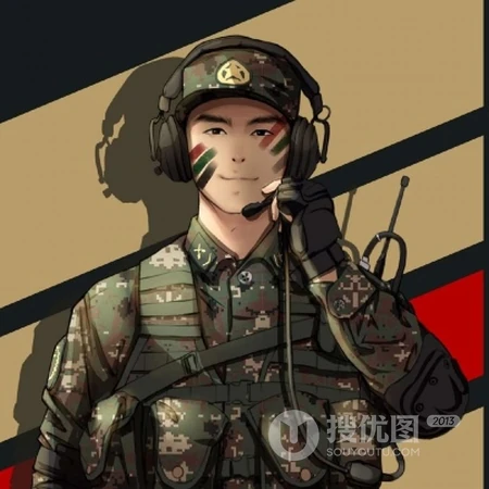 帅气兵哥哥，军人，当兵小哥酷帅霸气男生好看动漫头像