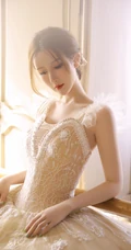 芭蕾舞蕾丝短裙美女训练场私房写真手机壁纸