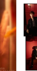 明星帅哥熊梓淇杂志专辑写真，休闲西服着身帅气有型