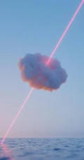 电光下的七色云彩，很有创意