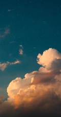 夕阳和夜晚下的天空高清手机背景
