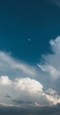 夕阳和夜晚下的天空高清手机背景