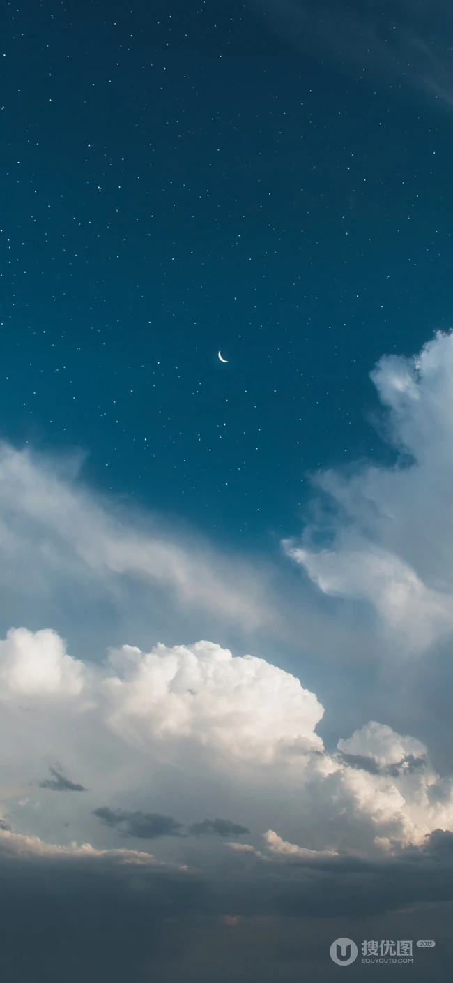 夕阳和夜晚下的天空高清手机背景