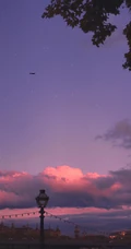夕阳和夜晚下的天空高清手机背景