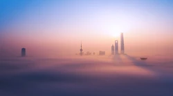 迷雾下的城市，小镇，丛林，桥等唯美高清桌面壁纸图片