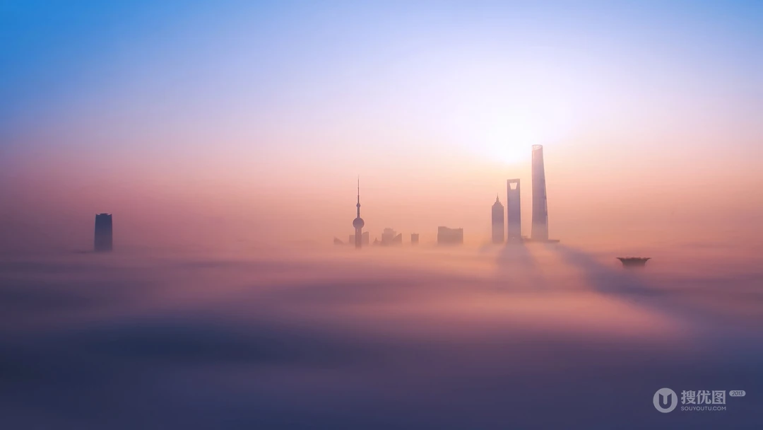 迷雾下的城市，小镇，丛林，桥等唯美高清桌面壁纸图片