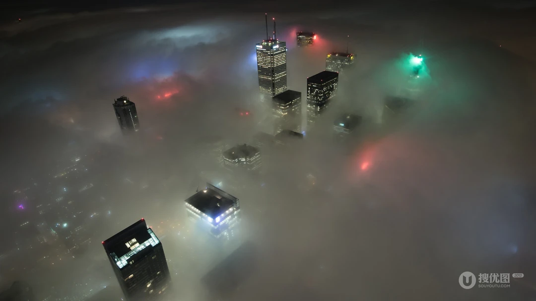 迷雾下的城市，小镇，丛林，桥等唯美高清桌面壁纸图片