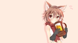 动漫美少女，高清二次元动漫少女唯美简约桌面壁纸