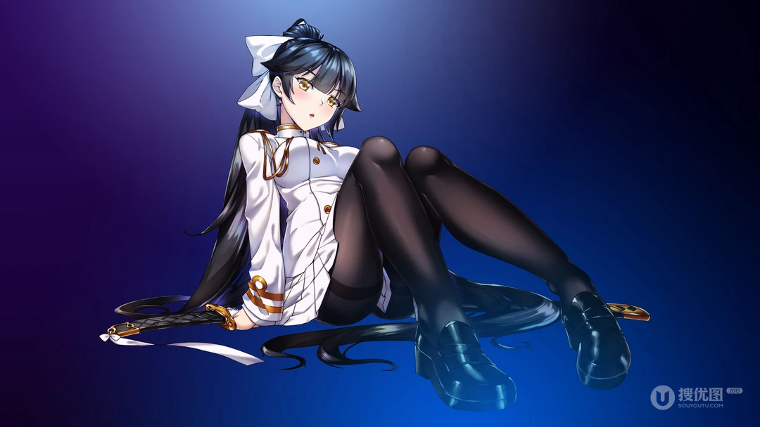动漫美少女，高清二次元动漫少女唯美简约桌面壁纸