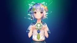 动漫美少女，高清二次元动漫少女唯美简约桌面壁纸