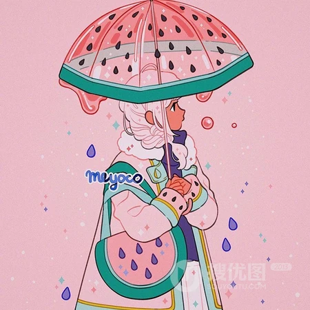 炎炎夏日送来清凉，清凉动漫女生头像
